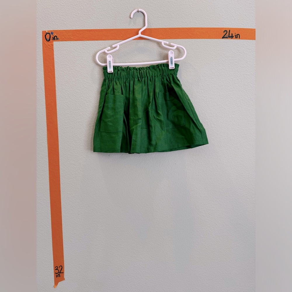 NWT Little Scout linen green skirt sz 2-3 yo